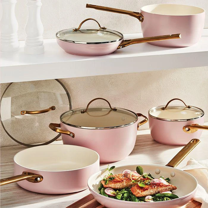商品Greenpan|Reserve Blush Healthy Ceramic Nonstick Cookware, Set of 10,价格¥2239,第1张图片详细描述