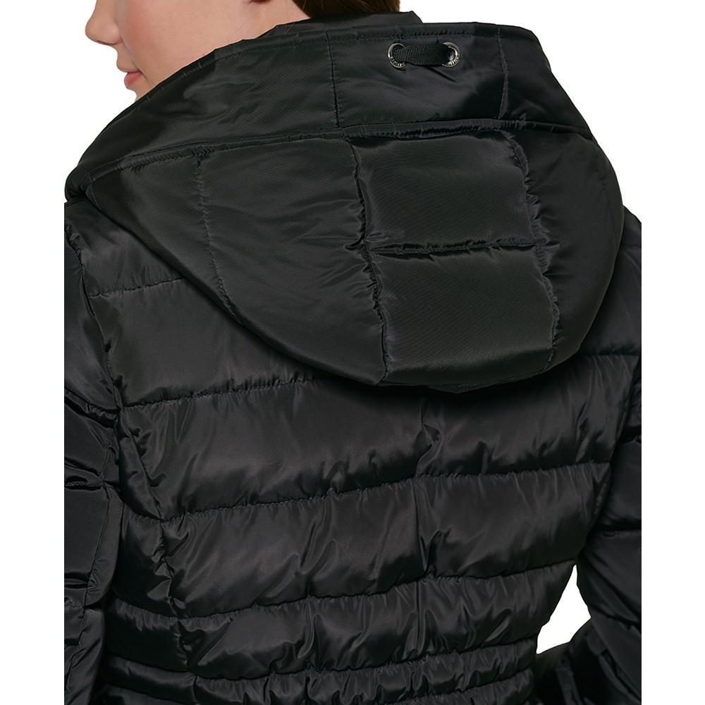 商品Tommy Hilfiger|Women's Knit Hooded Puffer Coat,价格¥661,第6张图片详细描述