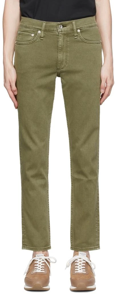 商品Rag & Bone|绿色 Slim 牛仔裤,价格¥2366,第1张图片