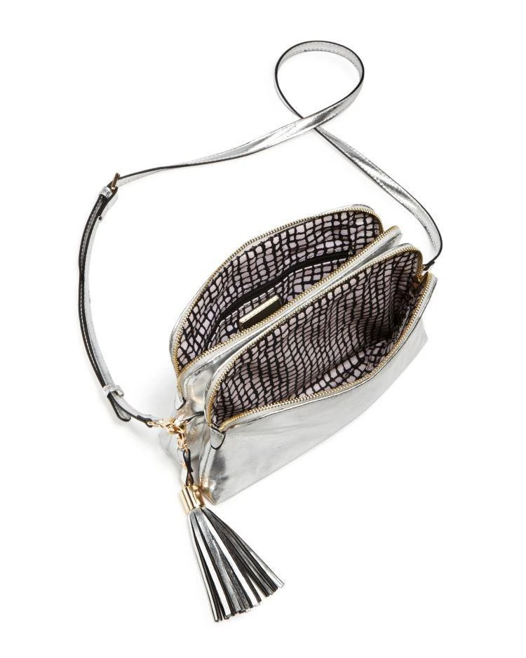 商品Sunset & Spring|Double Pouch Metallic Crossbody - 100% Exclusive,价格¥252,第3张图片详细描述