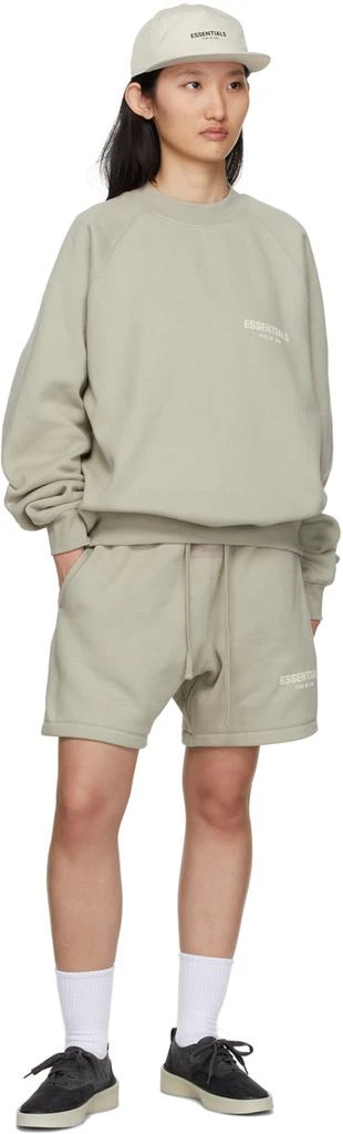 商品Essentials|Green Fleece Raglan Sweatshirt,价格¥376,第4张图片详细描述