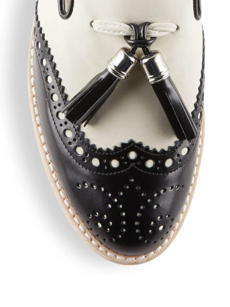 商品Stuart Weitzman|Mulething Wingtip Loafer Mules,价格¥789,第3张图片详细描述