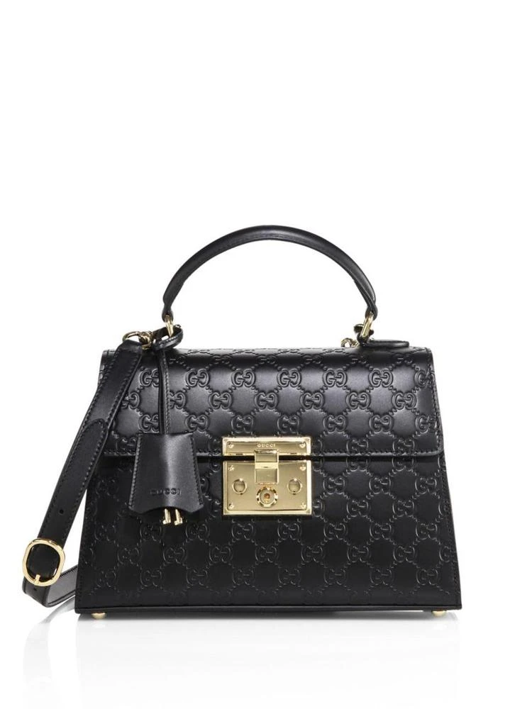 商品Gucci|Padlock Small GG Leather Top-Handle Bag,价格¥17919,第1张图片