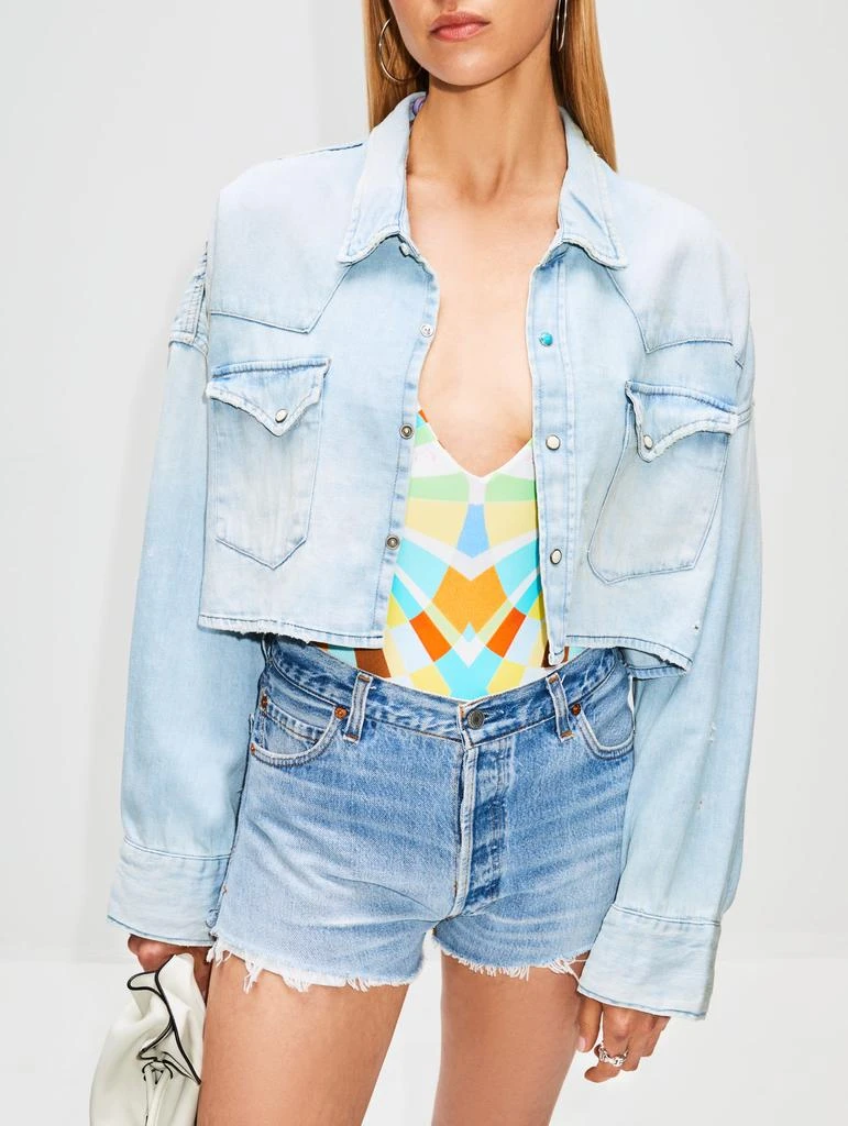 商品R13|Oversized Crop Cowboy Shirt,价格¥1712,第3张图片详细描述