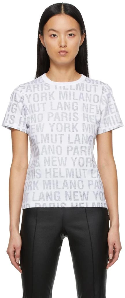 商品Helmut Lang|Black & White Allover Print T-Shirt,价格¥678,第1张图片