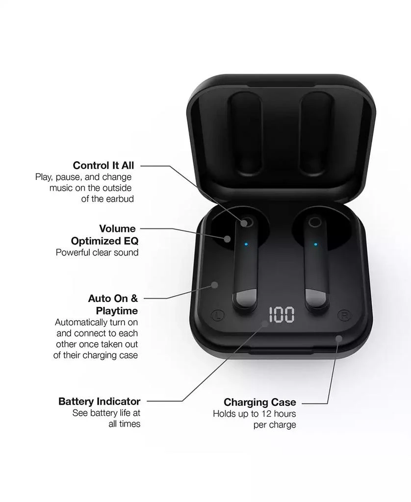 商品American Exchange|Amp Plus True Wireless Bluetooth In-Ear Earbuds,价格¥153,第5张图片详细描述