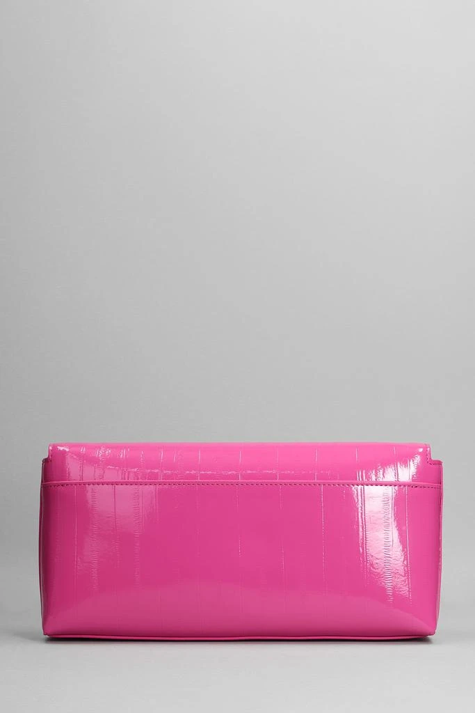 商品Kurt Geiger|Kurt Geiger Shoreditch Envelope Shoulder Bag In Fuxia Patent Leather,价格¥1734,第3张图片详细描述