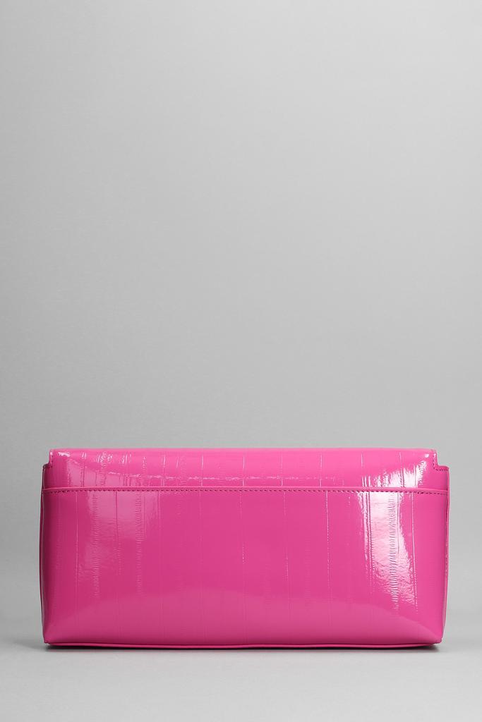 商品Kurt Geiger|Kurt Geiger Shoreditch Envelope Shoulder Bag In Fuxia Patent Leather,价格¥2360,第5张图片详细描述