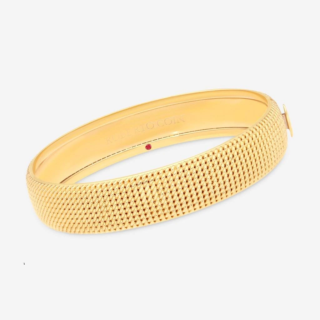 商品Roberto Coin|Roberto Coin Opera 18K Yellow Gold Medium Hinged Bangle Bracelet 7772844AYBA0,价格¥26558,第1张图片