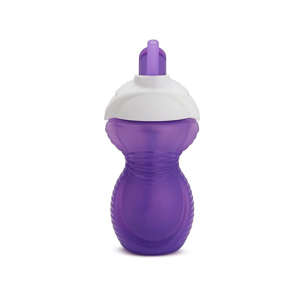 商品Munchkin|Click Lock Flip Straw Cup, Blue/Purple, 9 Ounce, 2 Count,价格¥121,第2张图片详细描述