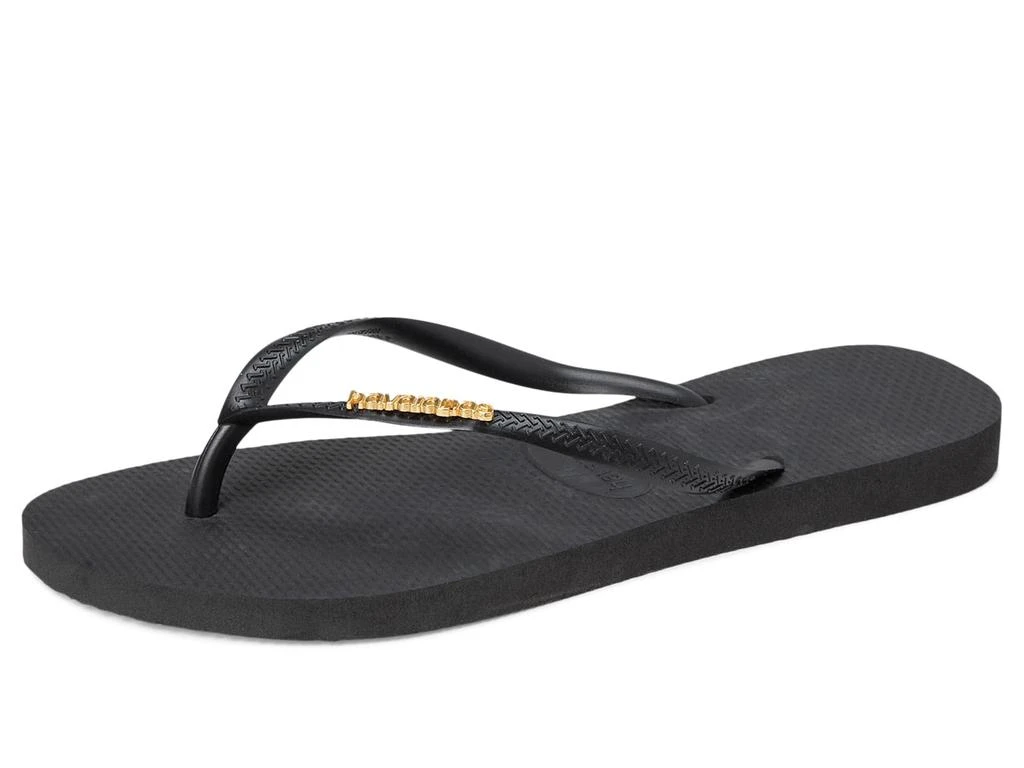 Slim Logo Metallic Flip Flops 商品
