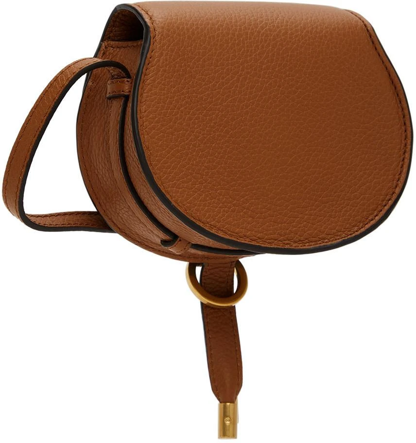 （瑕疵磨损）Tan Nano Marcie Saddle Bag 商品