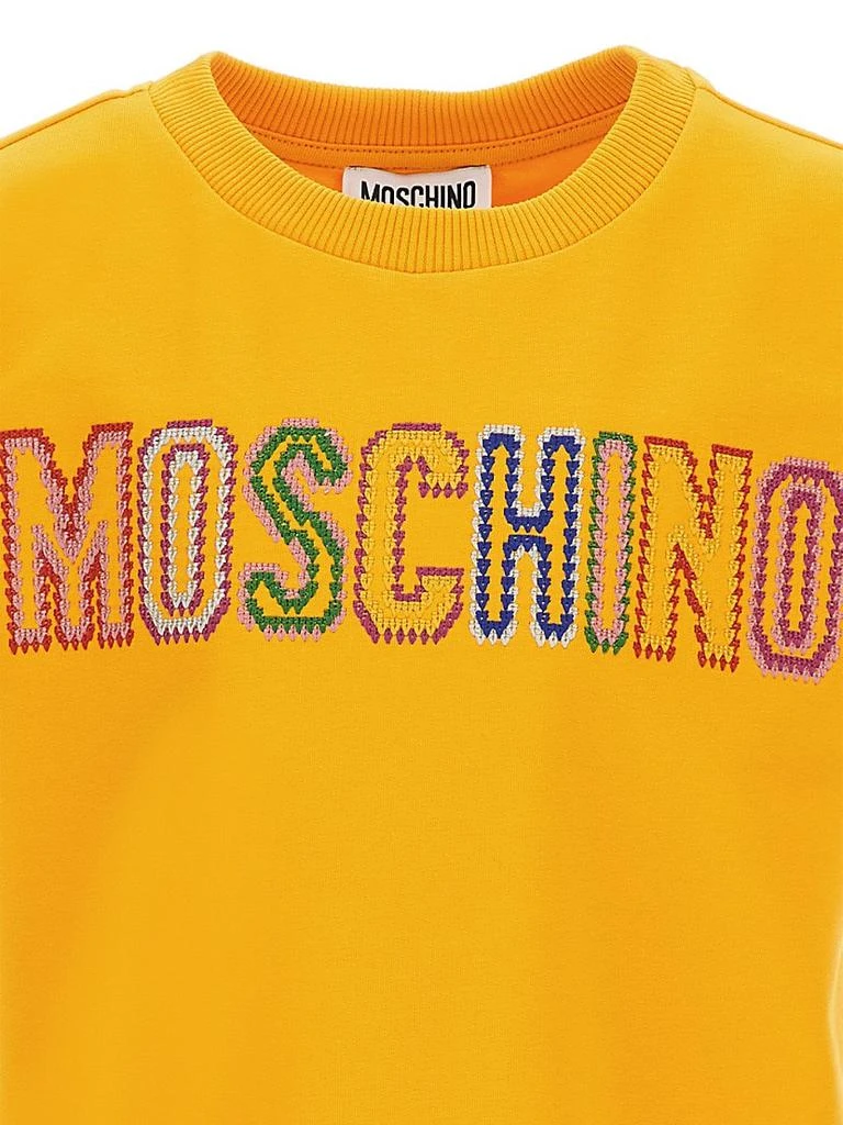 商品Moschino|Little Girl's & Girl's Logo Embroidery Sweatshirt Dress,价格¥788,第3张图片详细描述