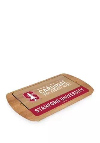 商品Toscana|Ncaa Stanford Cardinals Billboard Glass Top Serving Tray,价格¥651,第1张图片