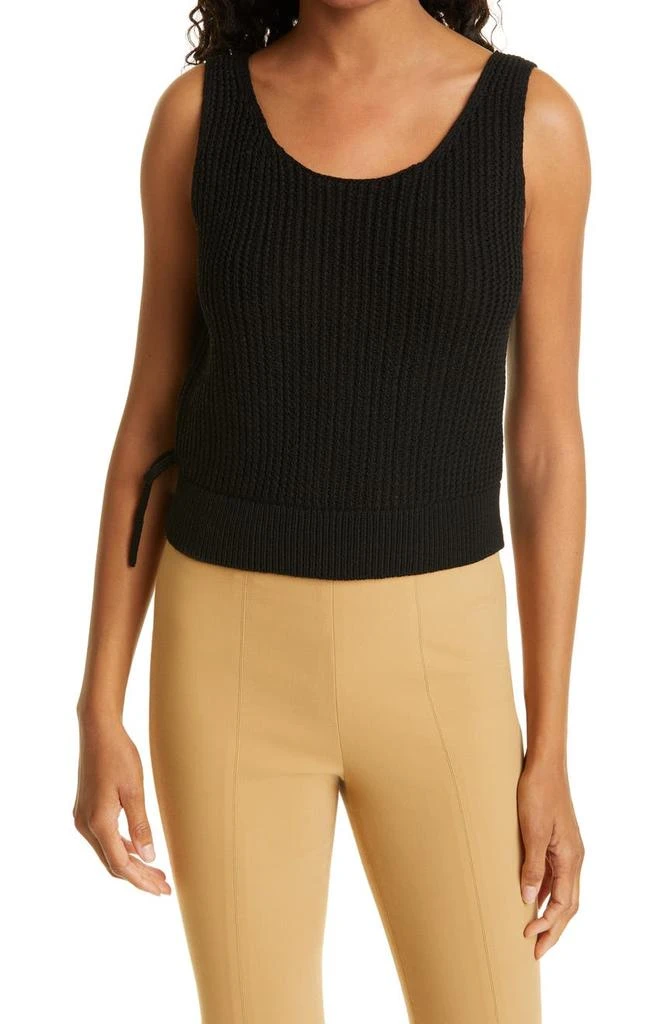 商品Vince|Crossover Ribbed Cotton Tank,价格¥394,第1张图片