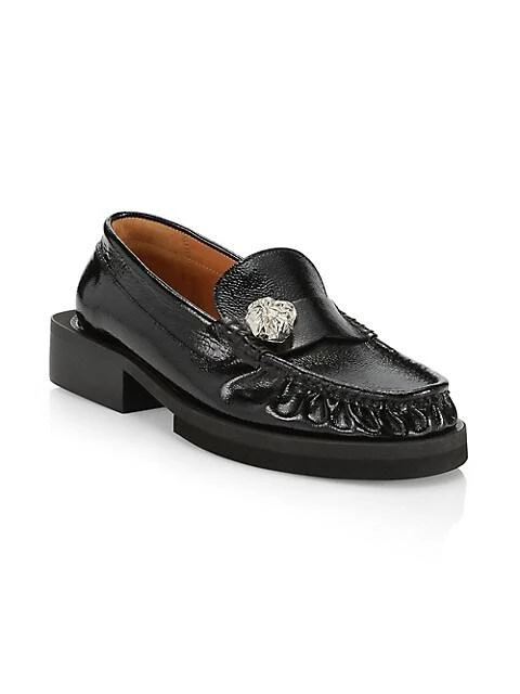 商品Ganni|Jeweled Leather Loafers,价格¥1774,第2张图片详细描述