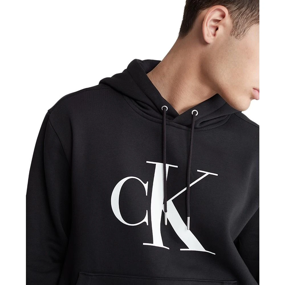 商品Calvin Klein|Men's Monogram Fleece Hoodie,价格¥357,第3张图片详细描述