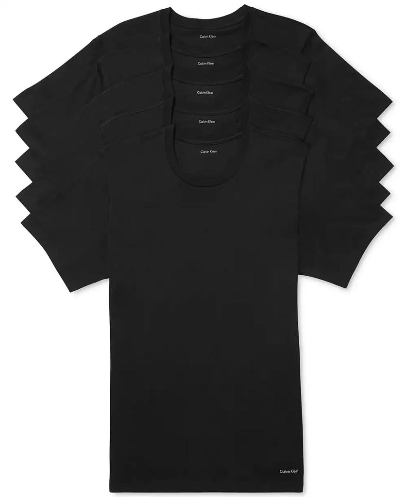 商品Calvin Klein|男士 5件装棉质经典圆领汗衫,价格¥297,第1张图片