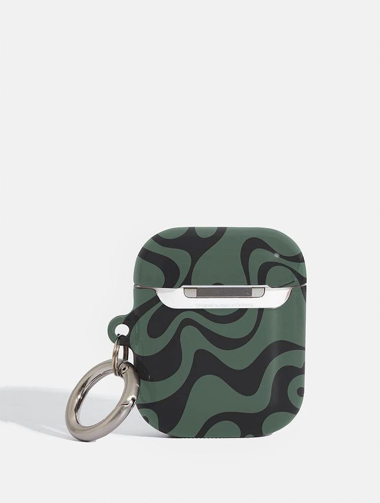 商品Skinnydip London|Green Swirl AirPods Case,价格¥153,第2张图片详细描述