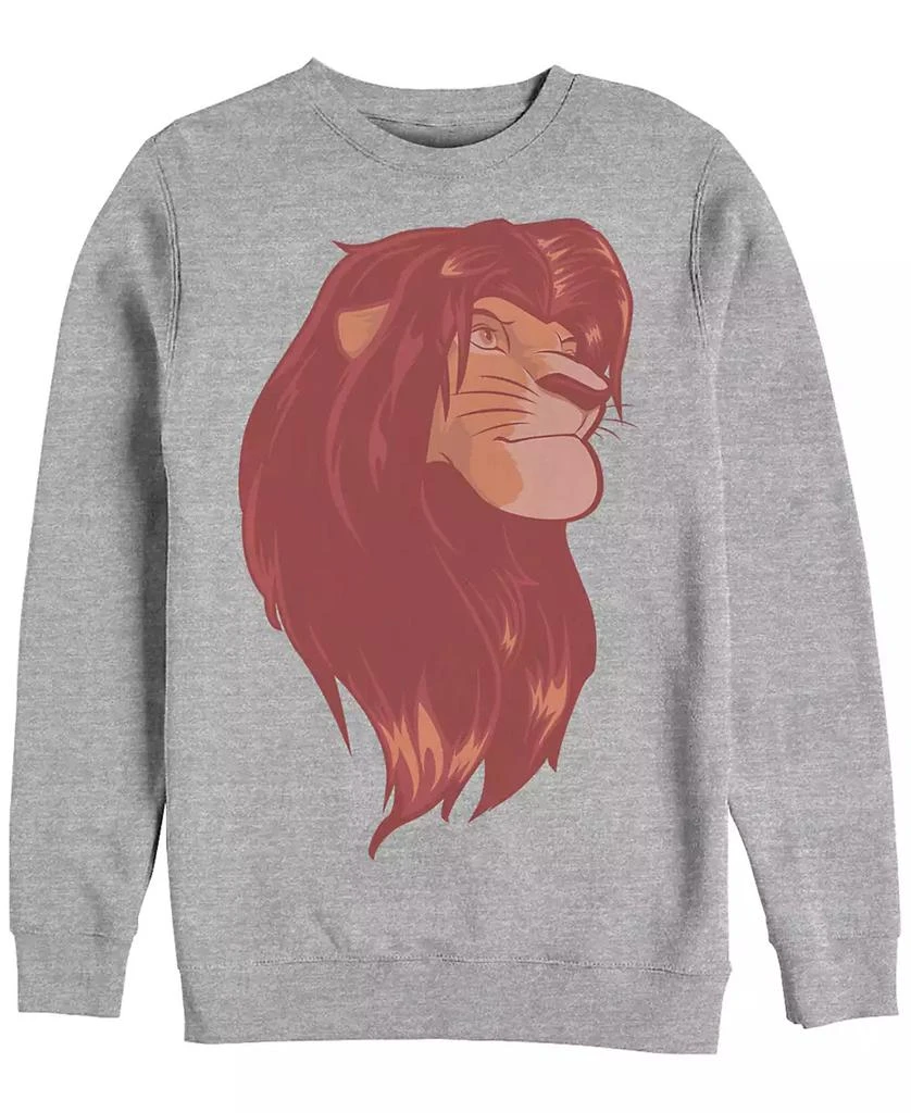 商品Disney|Disney Men's Lion King Simba Profile Portrait, Crewneck Fleece,价格¥337,第1张图片