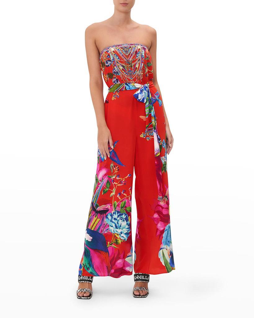 商品Camilla|Tie-Waist Strapless Jumpsuit,价格¥4665,第1张图片