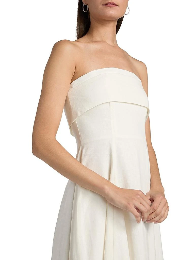 Melody Linen-Blend Bandeau A-Line Maxi Dress 商品