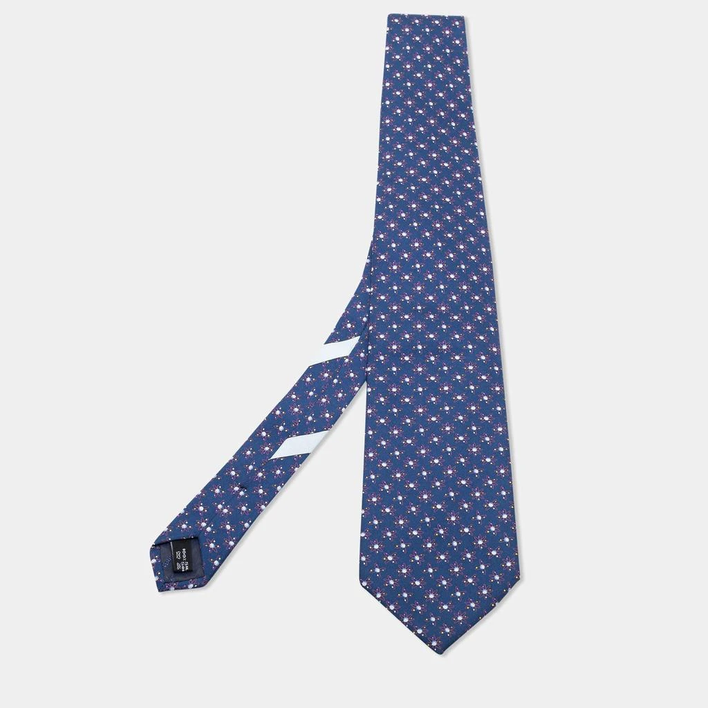 商品[二手商品] Salvatore Ferragamo|Salvatore Ferragamo Blue Planet Printed Silk Tie,价格¥894,第1张图片