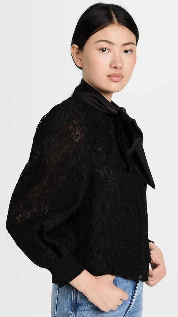 商品Alice + Olivia|alice + olivia Brentley Tie Neck Blouson Sleeve Blouse,价格¥1305,第4张图片详细描述