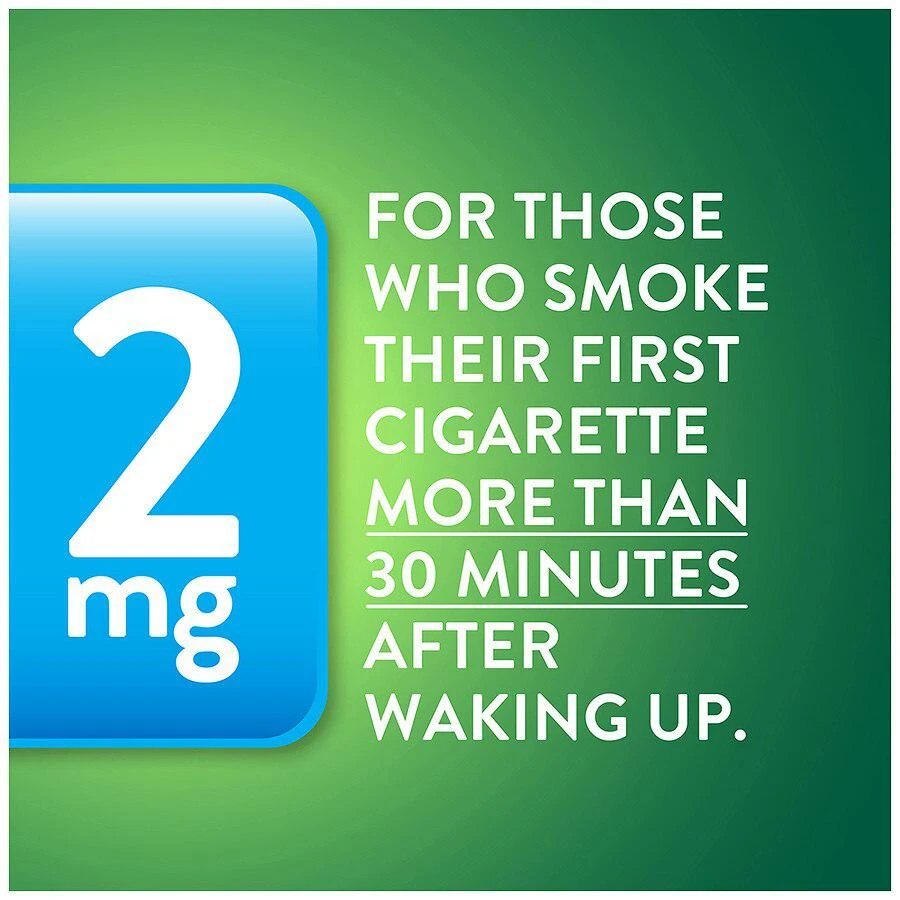 商品Walgreens|Nicotine Polacrilex Coated Gum 2 mg, Stop Smoking Aid Mint,价格¥297,第4张图片详细描述