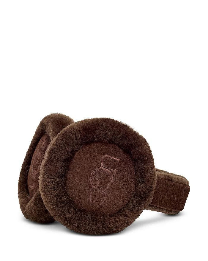 商品UGG|Embroidered Logo Shearling Earmuffs,价格¥612,第2张图片详细描述