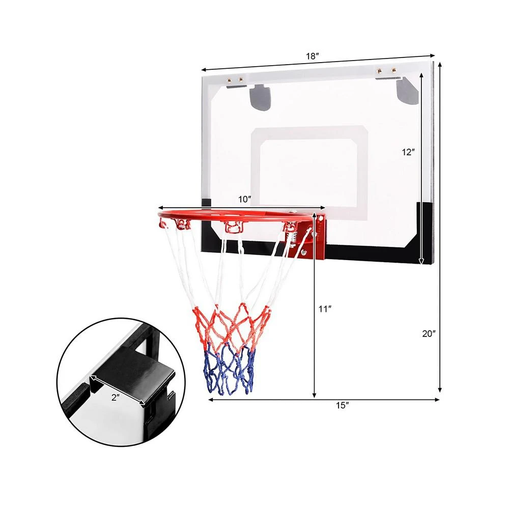 商品Costway|Over-The-Door Mini Basketball Hoop,价格¥298,第3张图片详细描述