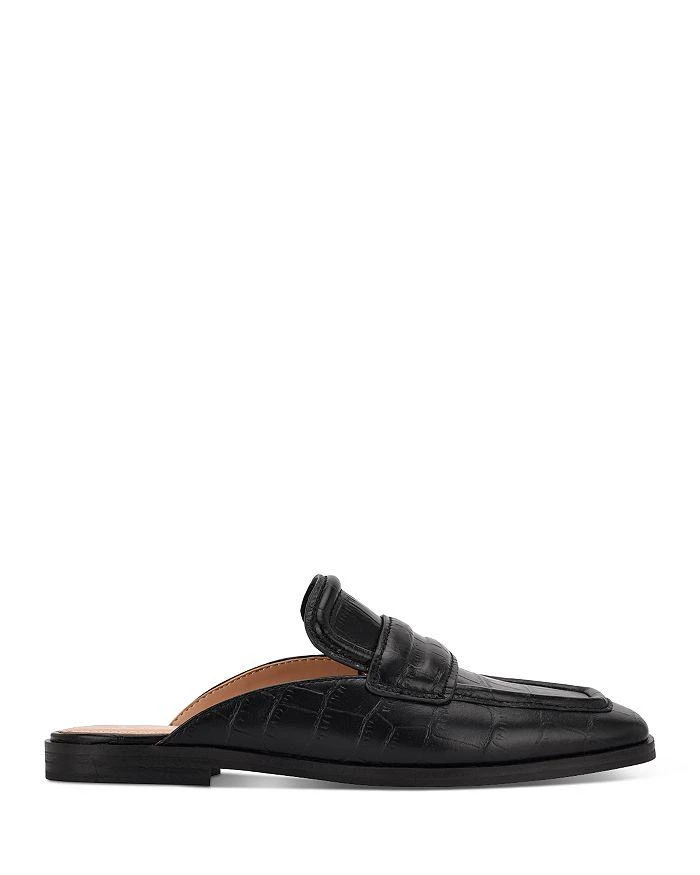 商品Marc Fisher|Women's Flyta Square Toe Croc Embossed Mules,价格¥902,第2张图片详细描述