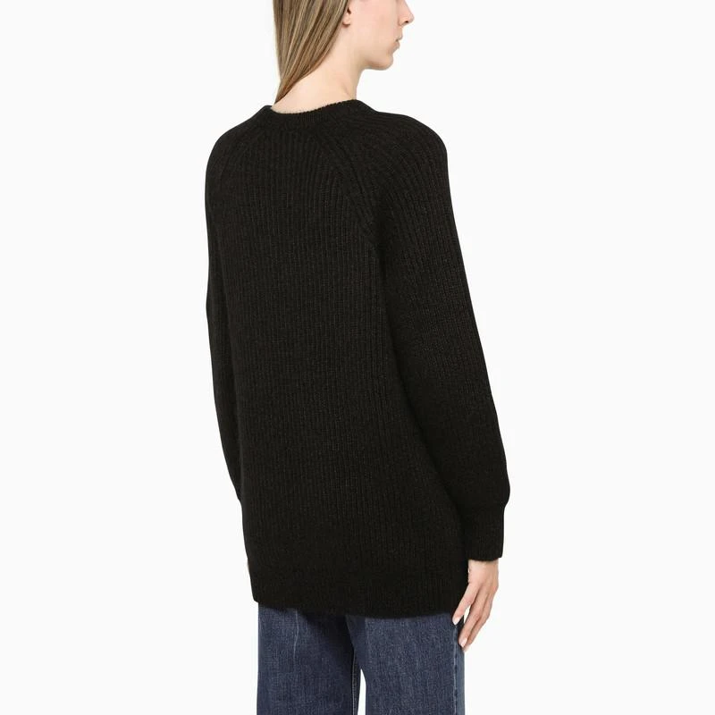 商品Max Mara|Black ribbed mohair sweater,价格¥794,第3张图片详细描述