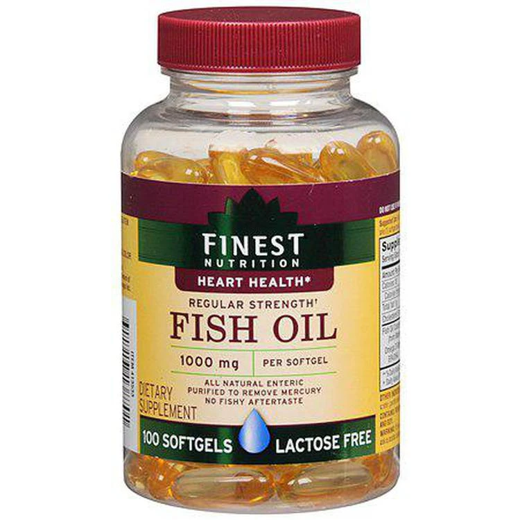 商品Finest Nutrition|Finest Nutrition Fish Oil 1000 mg Dietary Supplement Softgels,价格¥123,第1张图片