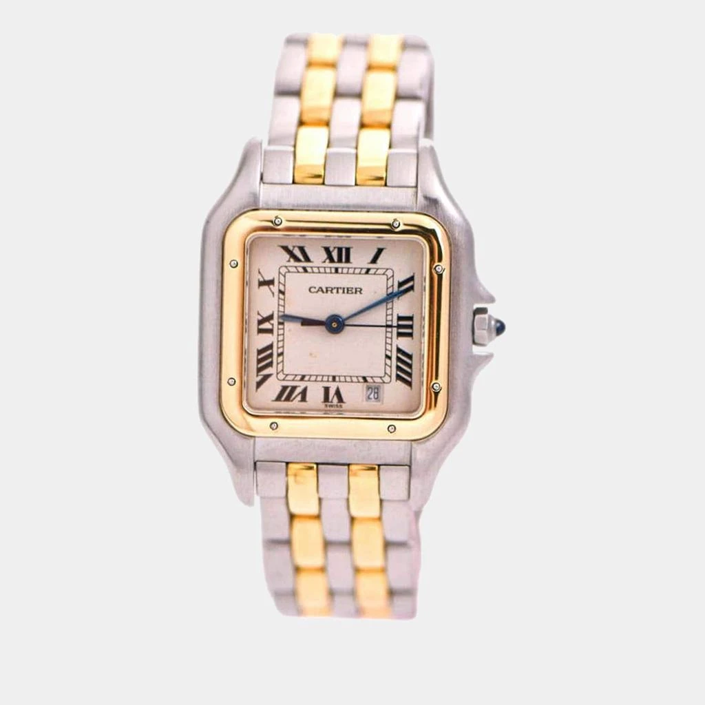 商品[二手商品] Cartier|Cartier Panthère Medium Model Steel & Yellow Gold Watch W2PN0007,价格¥37286,第1张图片