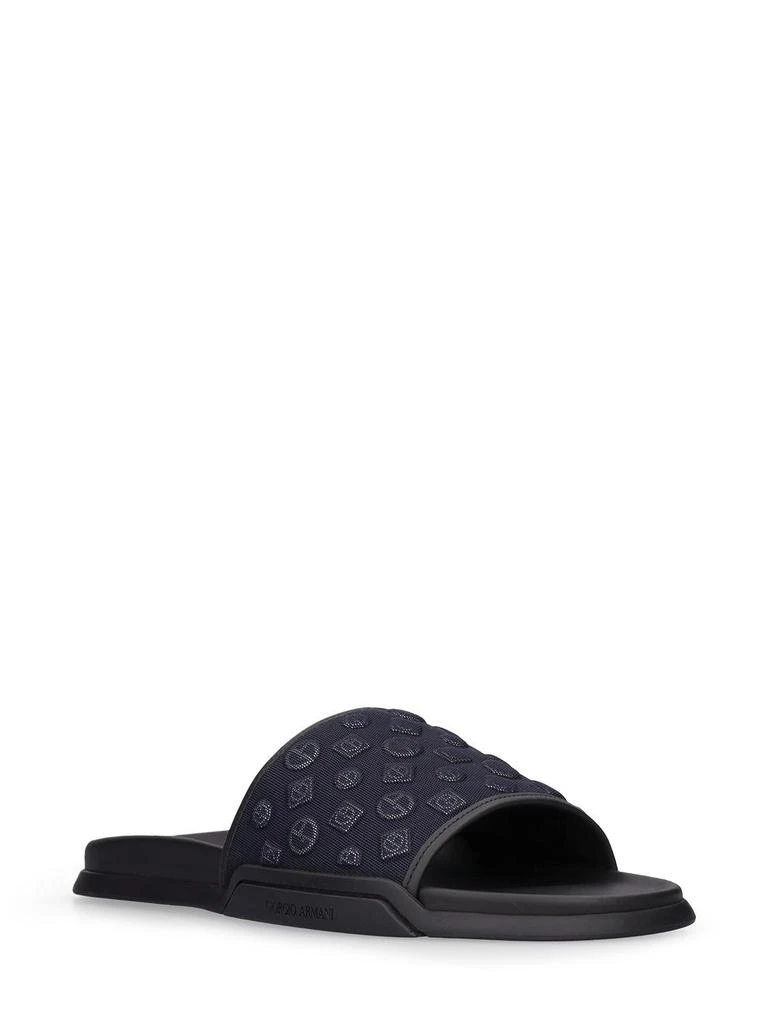 商品Giorgio Armani|Logo Slip On Sandals,价格¥4493,第1张图片