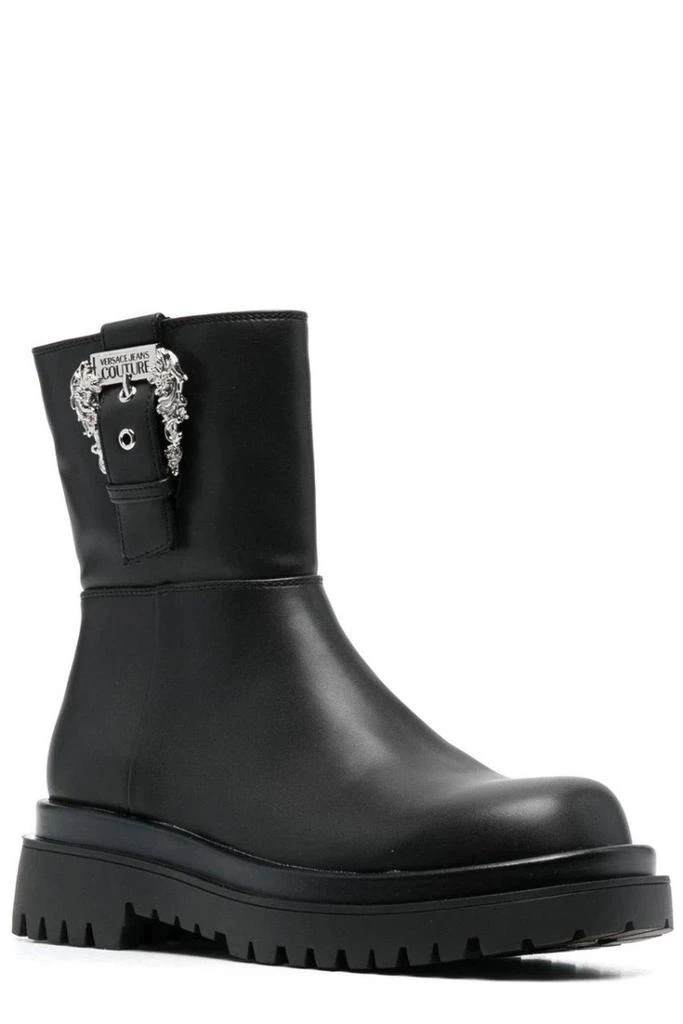 商品Versace|Versace Jeans Couture Buckle-detailed Ankle Boots,价格¥1193,第2张图片详细描述
