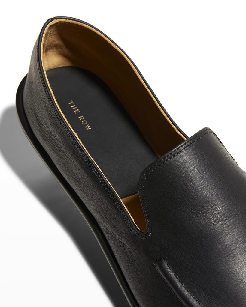 商品The Row|Canal Leather Slip-On Loafers,价格¥6585,第6张图片详细描述