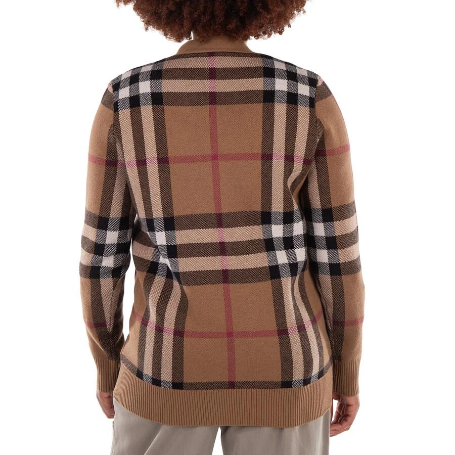 商品Burberry|Checked Wool-Cashmere Blend Cardigan,价格¥5056,第3张图片详细描述