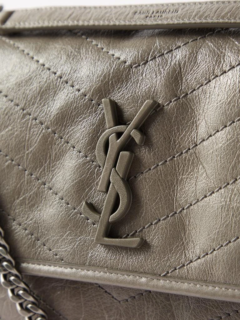 商品Yves Saint Laurent|Niki medium crinkled-leather shoulder bag,价格¥27341,第5张图片详细描述
