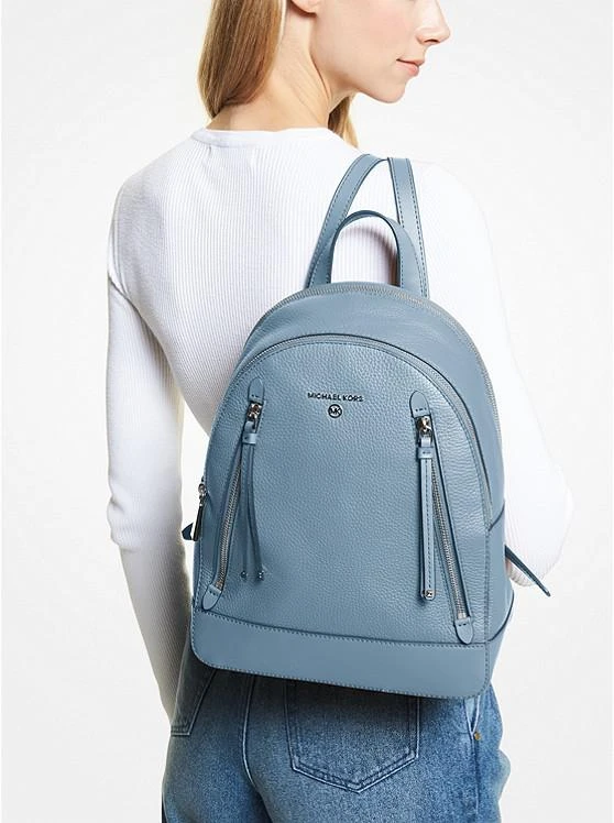 商品Michael Kors|Brooklyn Medium Pebbled Leather Backpack,价格¥1003,第4张图片详细描述