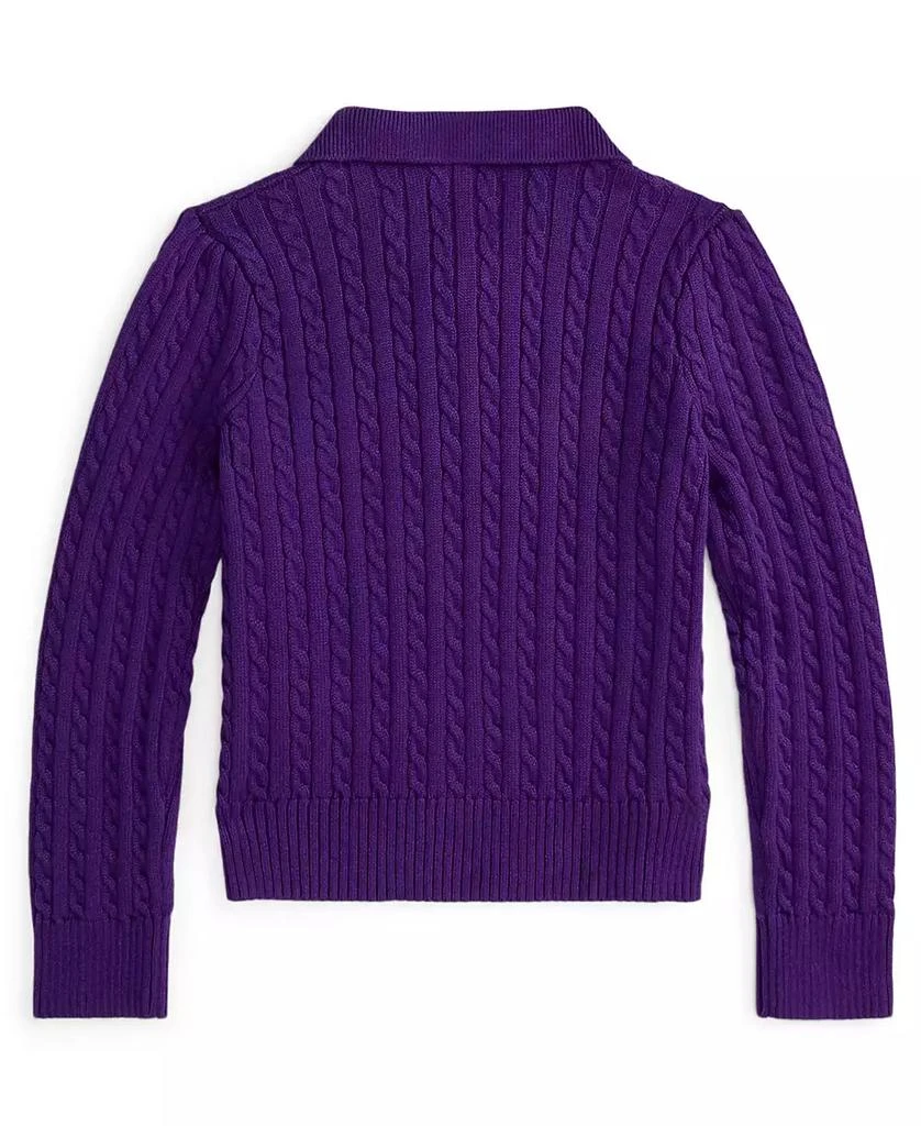 商品Ralph Lauren|Girls 2T-6X Mini-Cable Polo Sweater,价格¥325,第5张图片详细描述