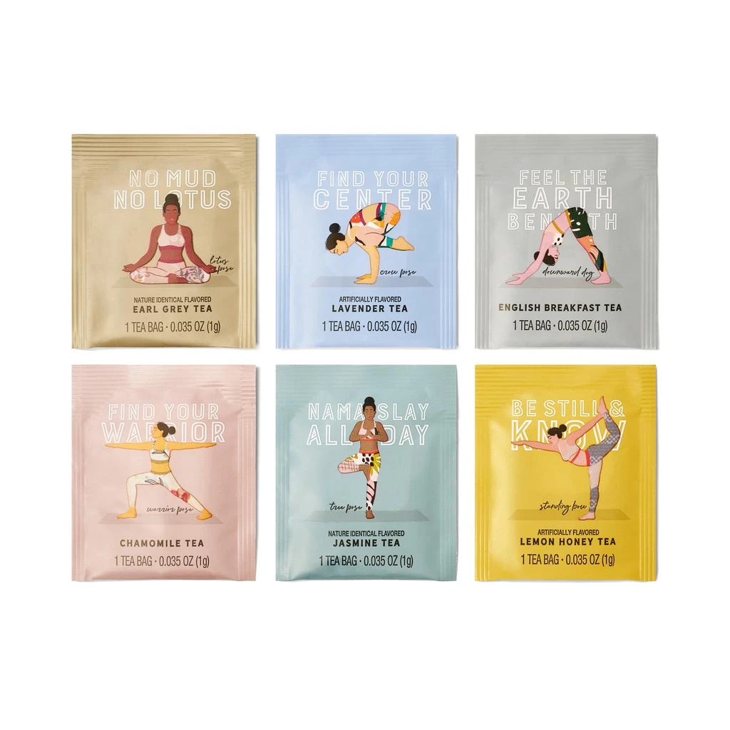 商品Thoughtfully|Gourmet, Yoga Vibes Tea Gift Set, Set of 90,价格¥238,第3张图片详细描述