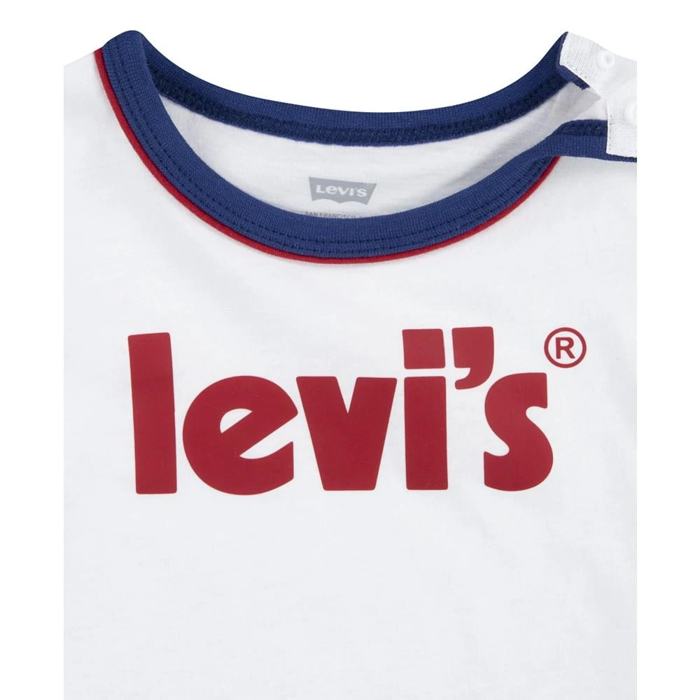 商品Levi's|Baby Boys Short Sleeves Ringer T-shirt and Shorts Set,价格¥177,第3张图片详细描述