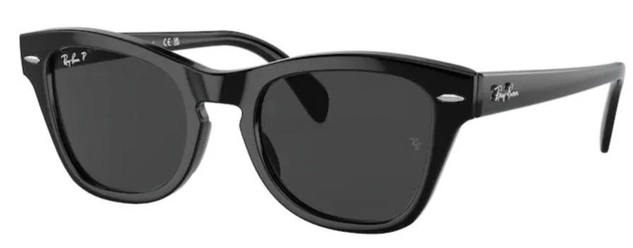 商品Ray-Ban|Polarized Black Square Unisex Sunglasses RB0707S 901/48 53,价格¥1025,第1张图片