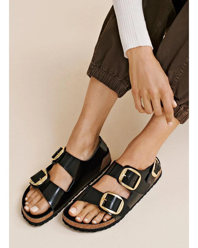 Women's Milano High Shine Big Buckle Sandals 商品
