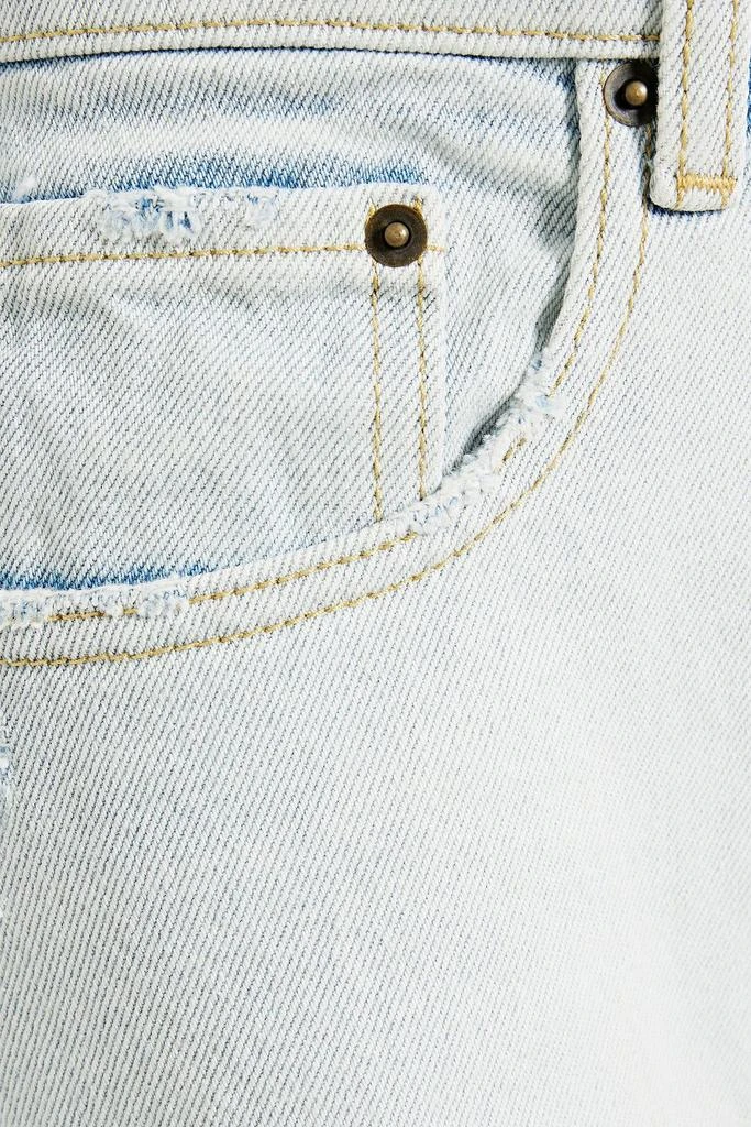 商品retrofête|Laguna distressed high-rise straight-leg jeans,价格¥883,第4张图片详细描述