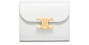 商品Celine|Triomphe小号亮泽牛皮革钱包,价格¥5264,第1张图片