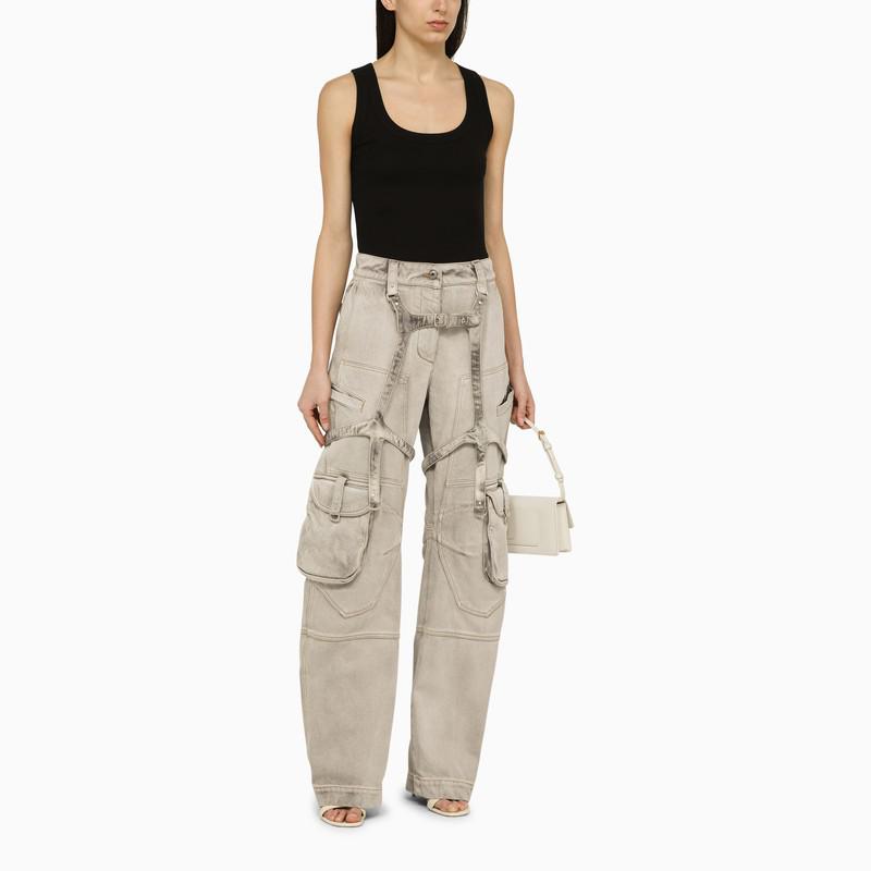パンツ Off-White SS24 CARGO PANTS (OWCF019C99_FAB0011000) Off-White Creatch Wide Cargo Pants by Rick Owens DRKSHDW on Sale