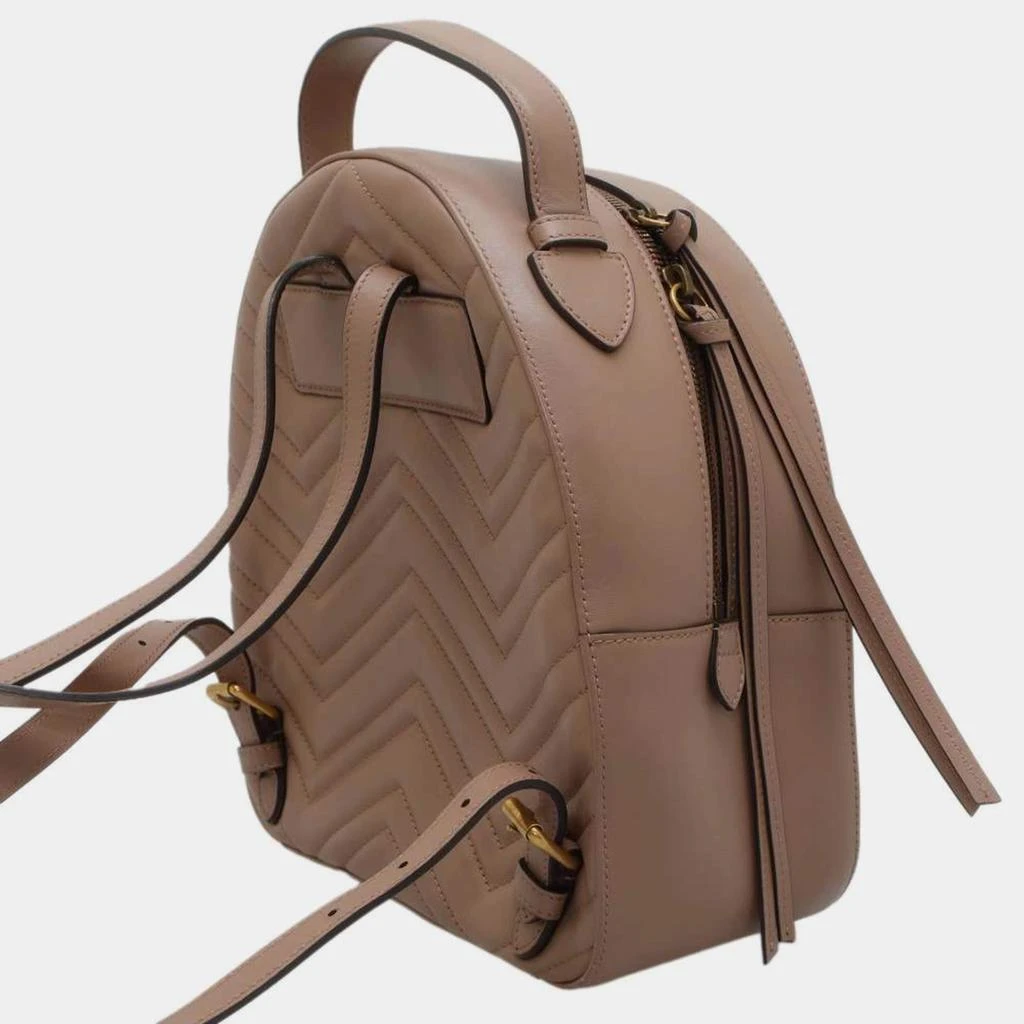 商品[二手商品] Gucci|Gucci Beige Leather GG Marmont Backpack,价格¥9048,第3张图片详细描述